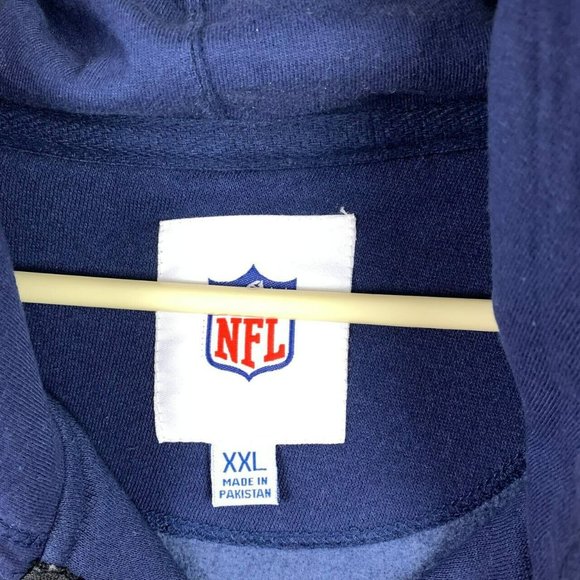 Seattle Seahawks NFL 2XL Blue Full Zip Hoodie New Adult - Picture 7 of 12